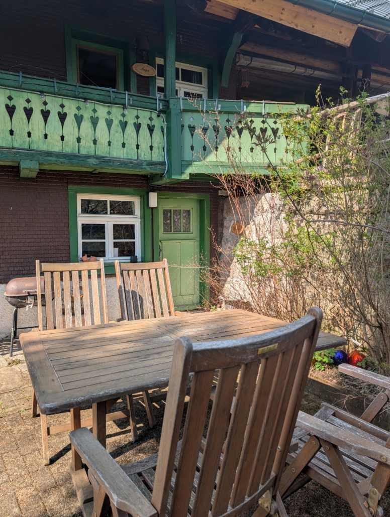 Terrasse vor der Wohnung